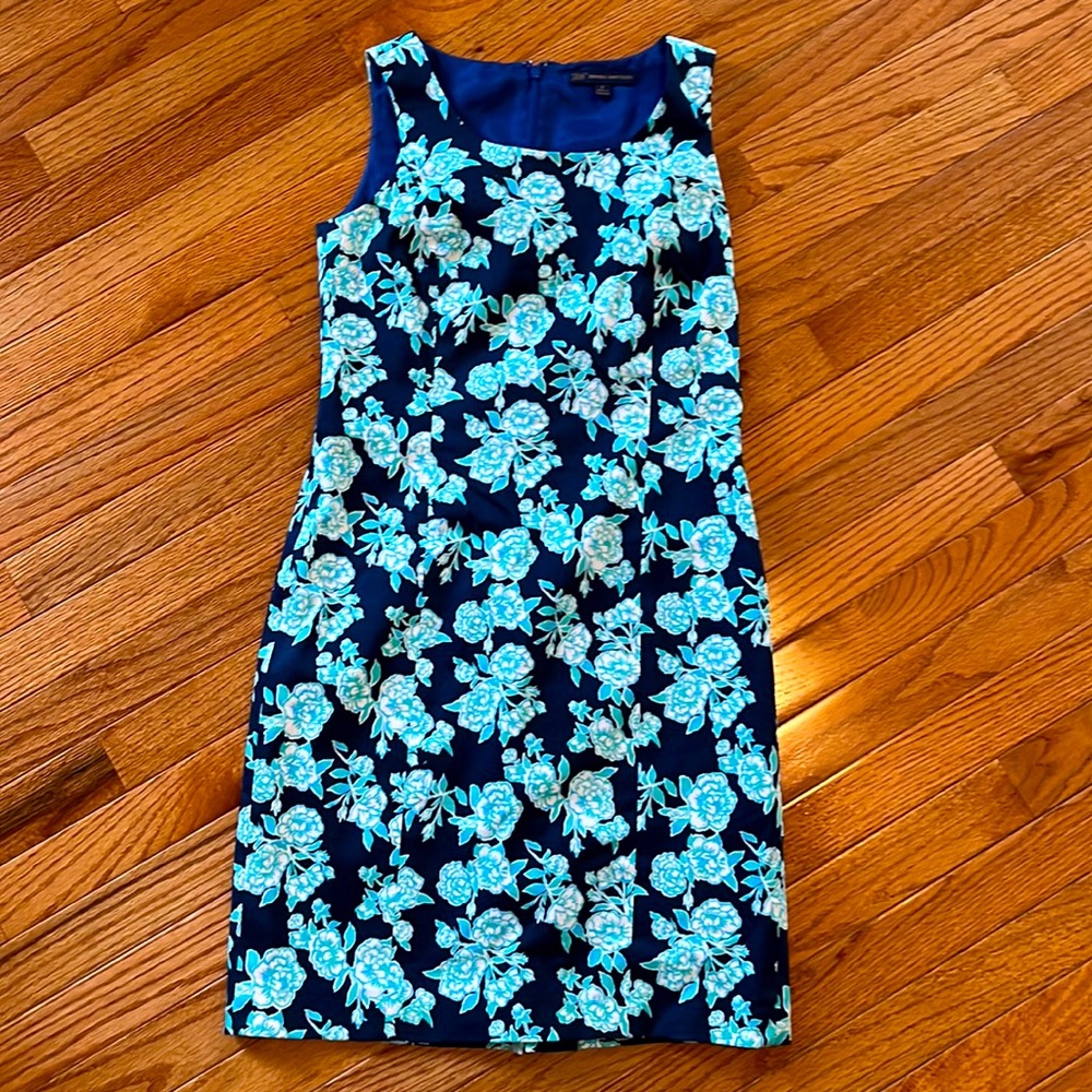 Blue Floral Spring Dress